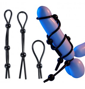 MizzZee - Strap-on Penis Ring (Full Set 3 Pieces)